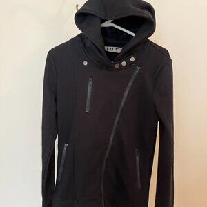 Asymmetrical Zip Hooded Jacket
